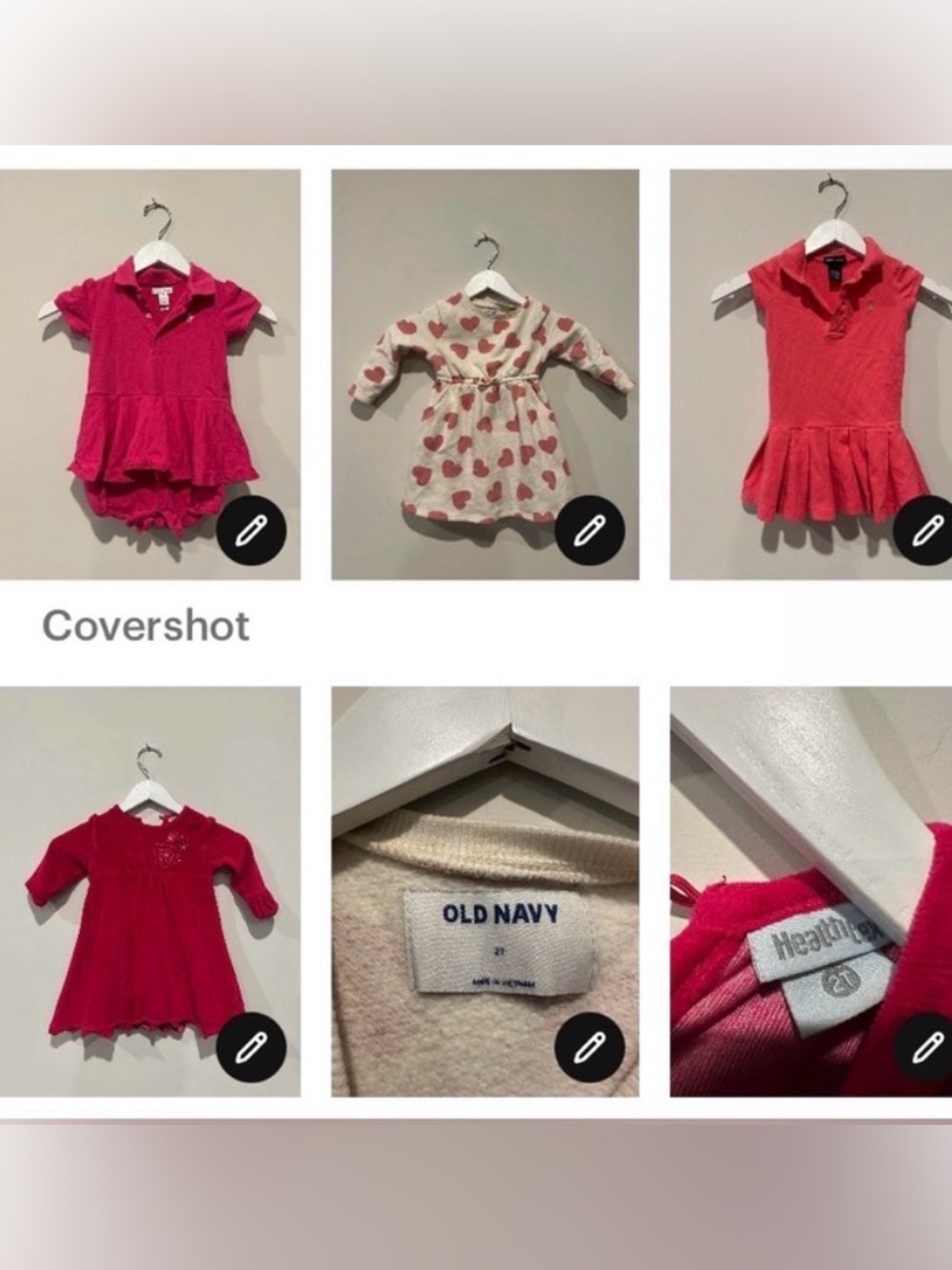 Bundle of 10 EUC 18 months Girls Toddler Clothing Dress School Daycare Top Pant